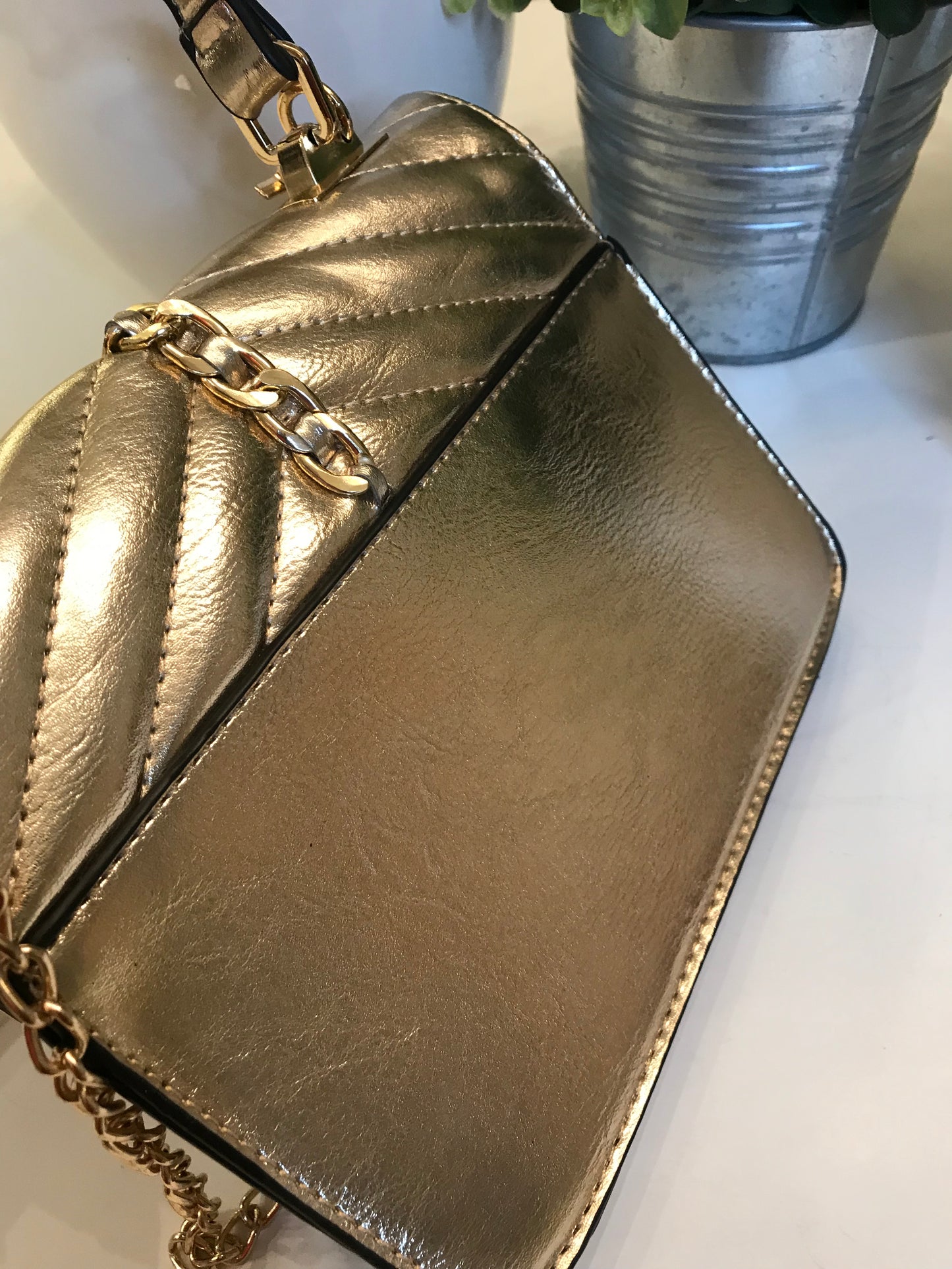 Gold Metallic Crossbody!