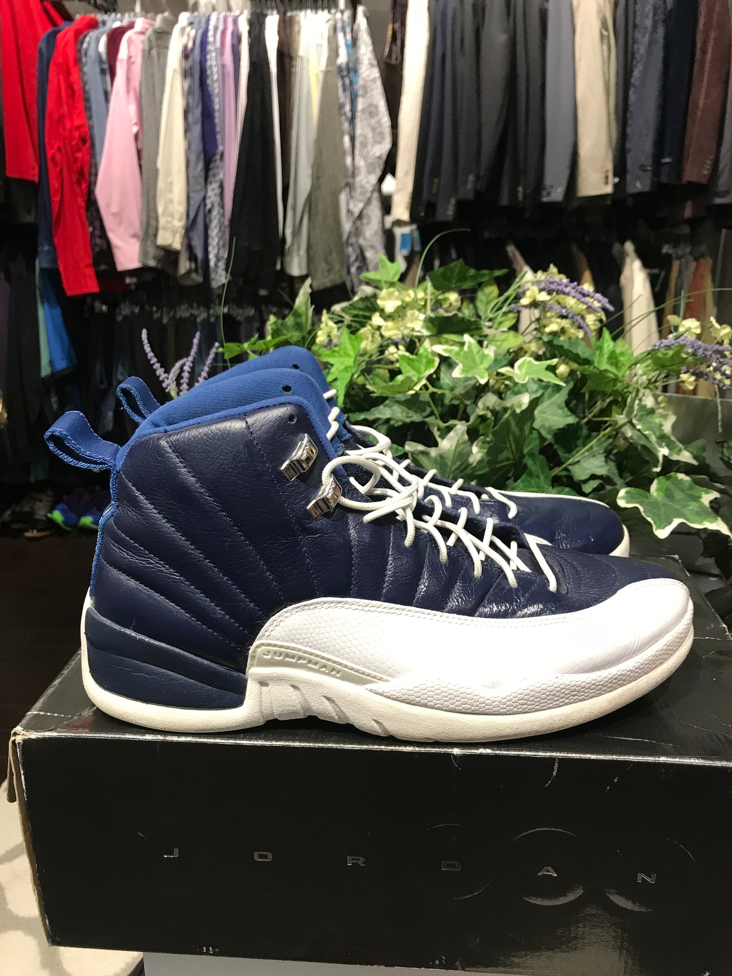 Blue & White Jordan 12’s: Sz 12