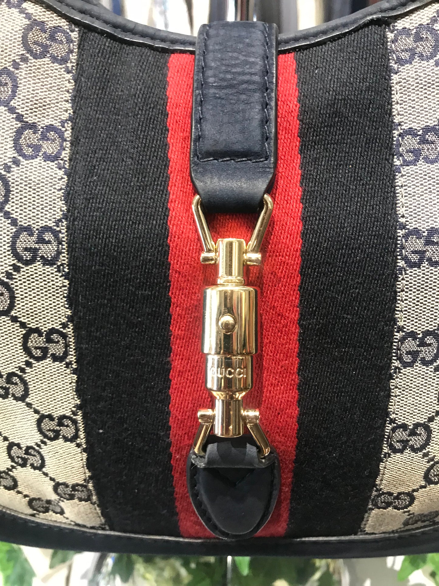 Gucci GG Supreme Navy Handbag