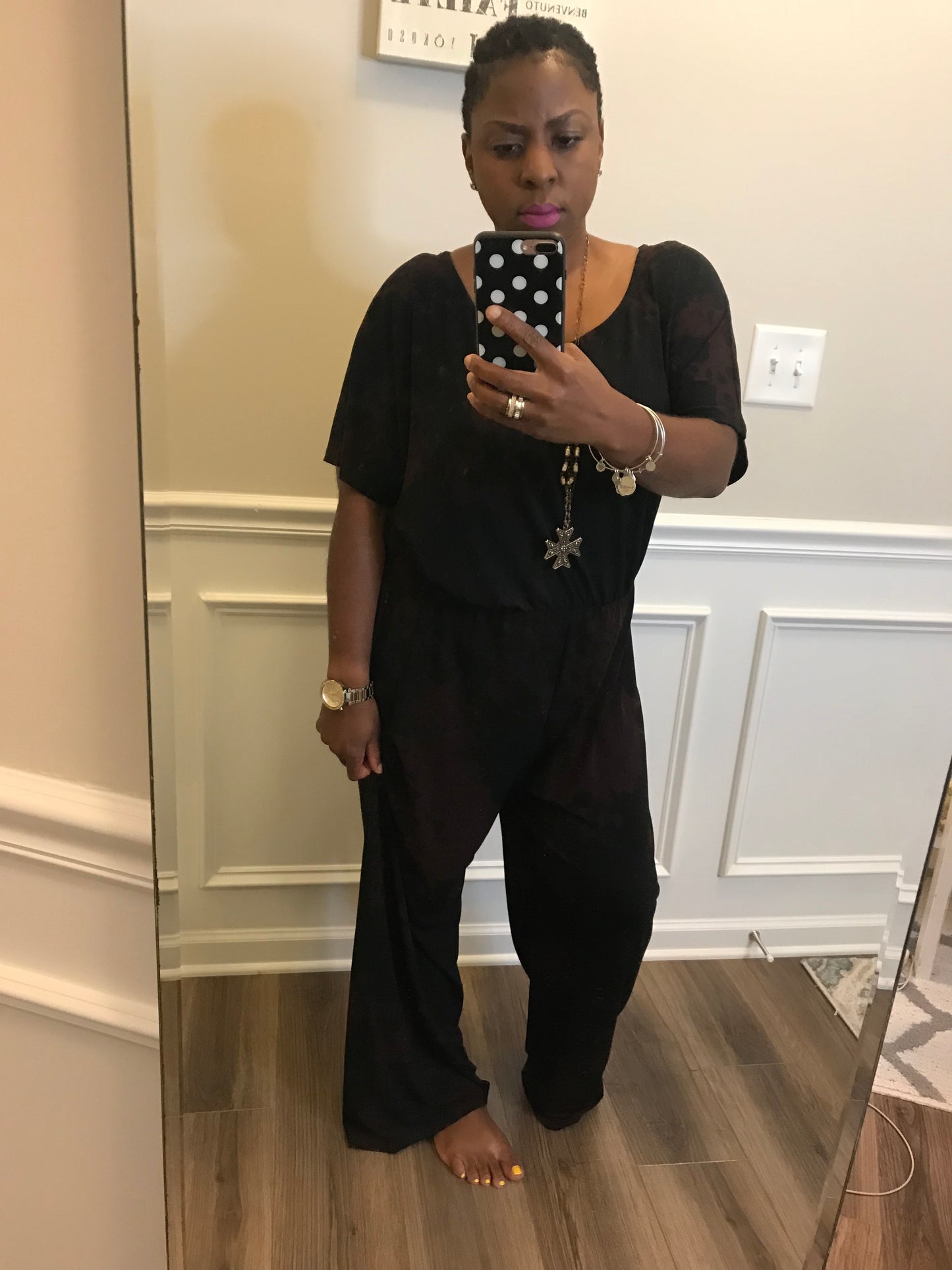 Wine & Black Jumper! Size 2X