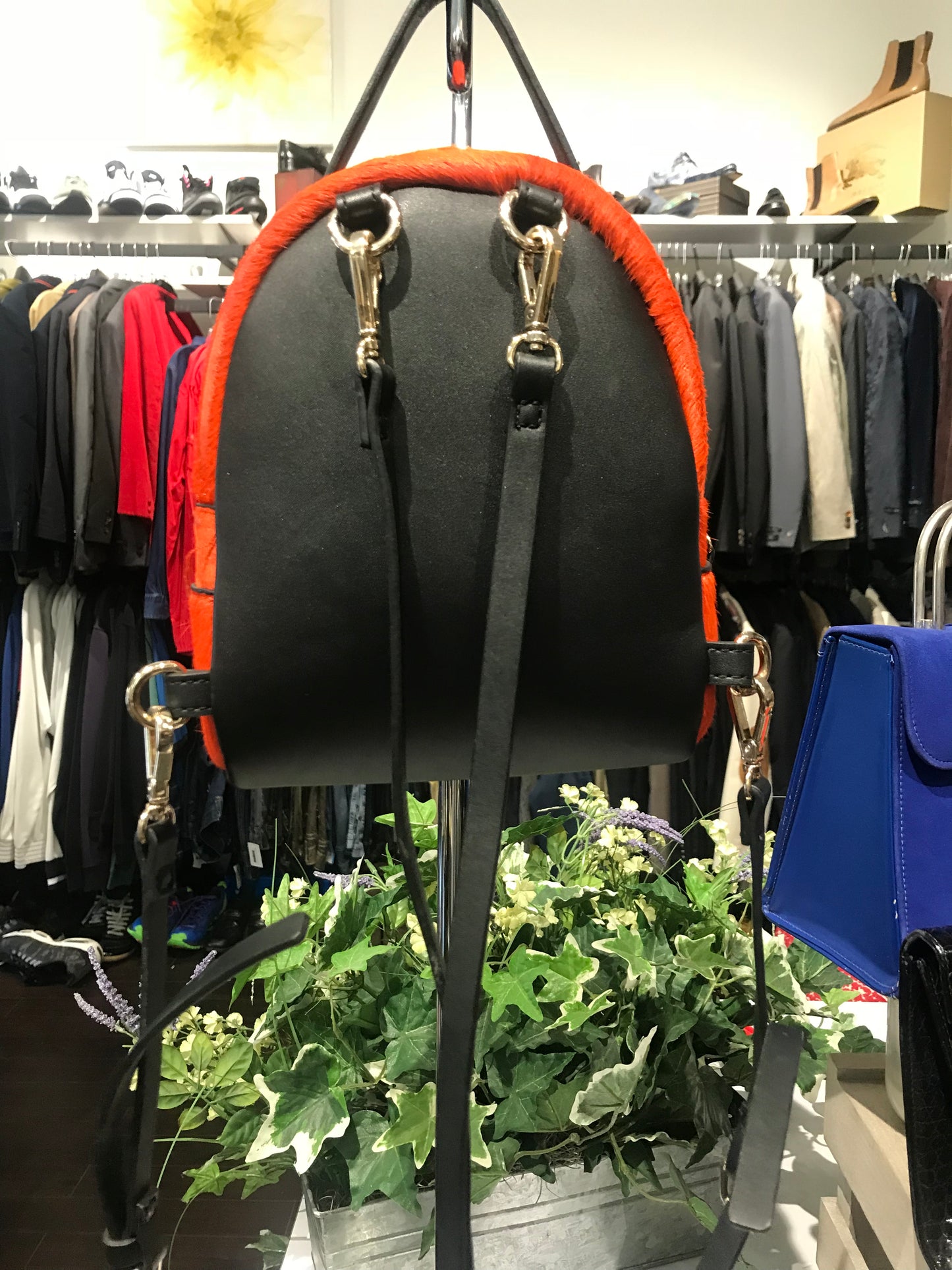 Zara Real Fur Mini Backpack