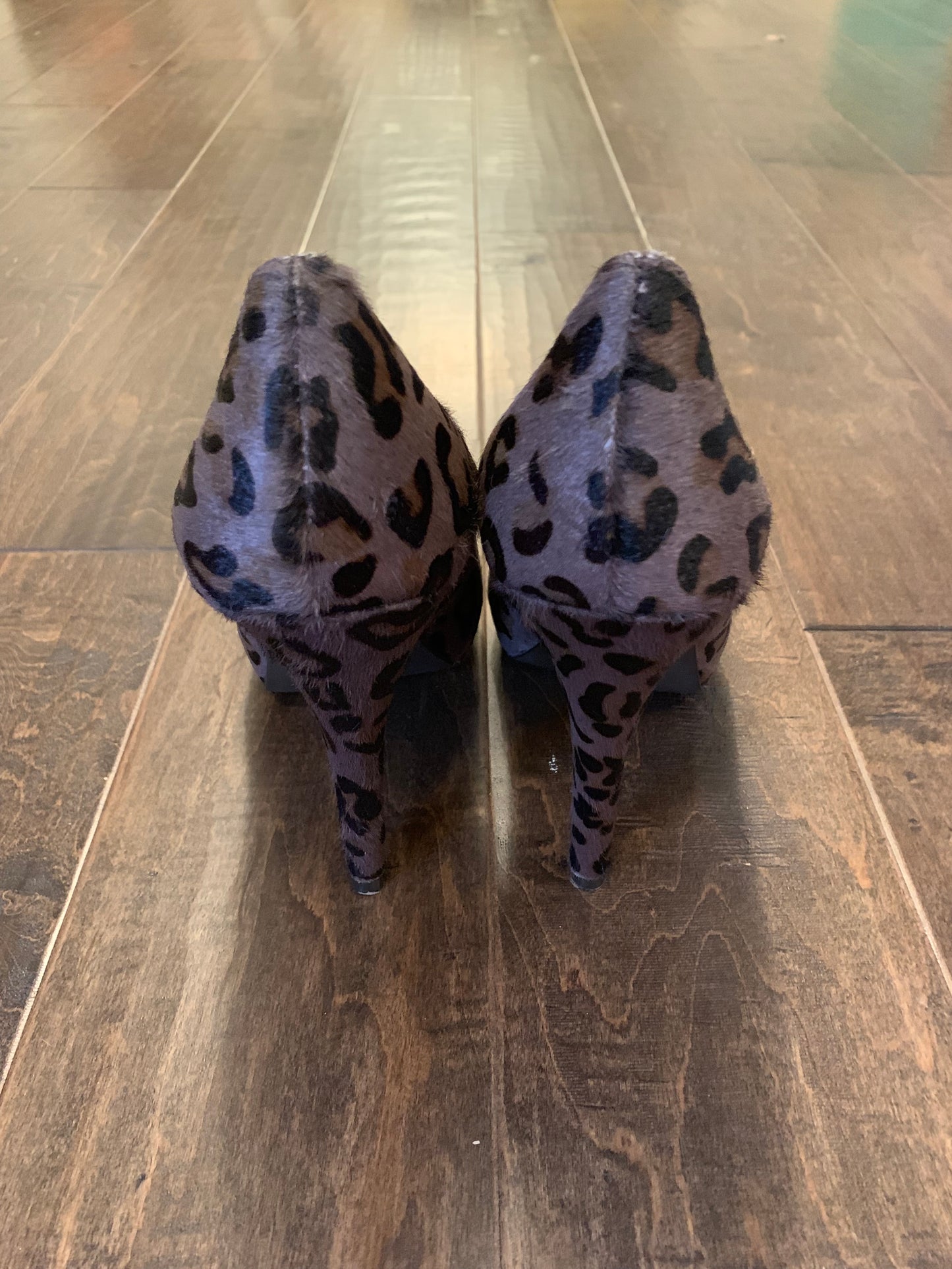 ASH Grey Leopard Heels: Size 40