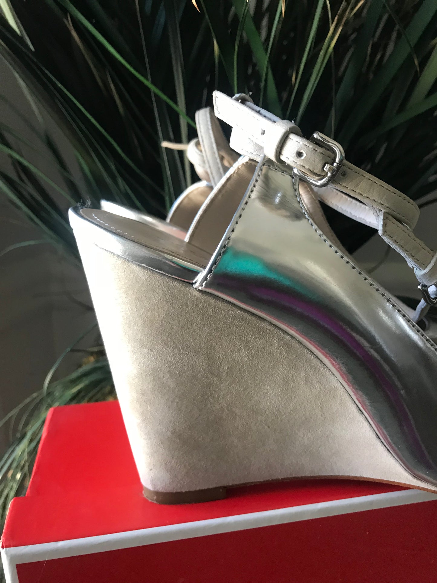 Coach Metallic Wedges! Size 8.5