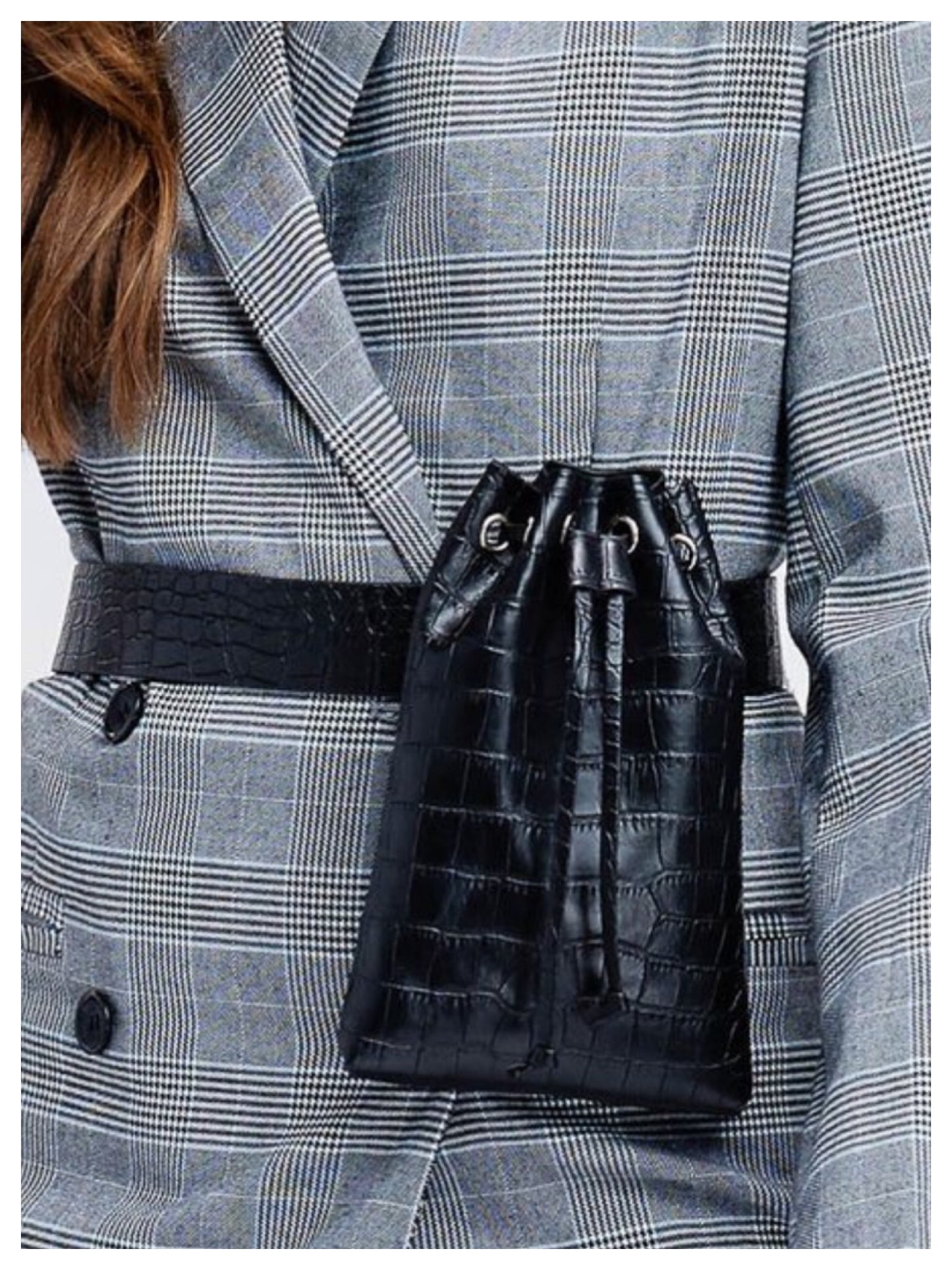 PREORDER: Black Croc Belt Bag!