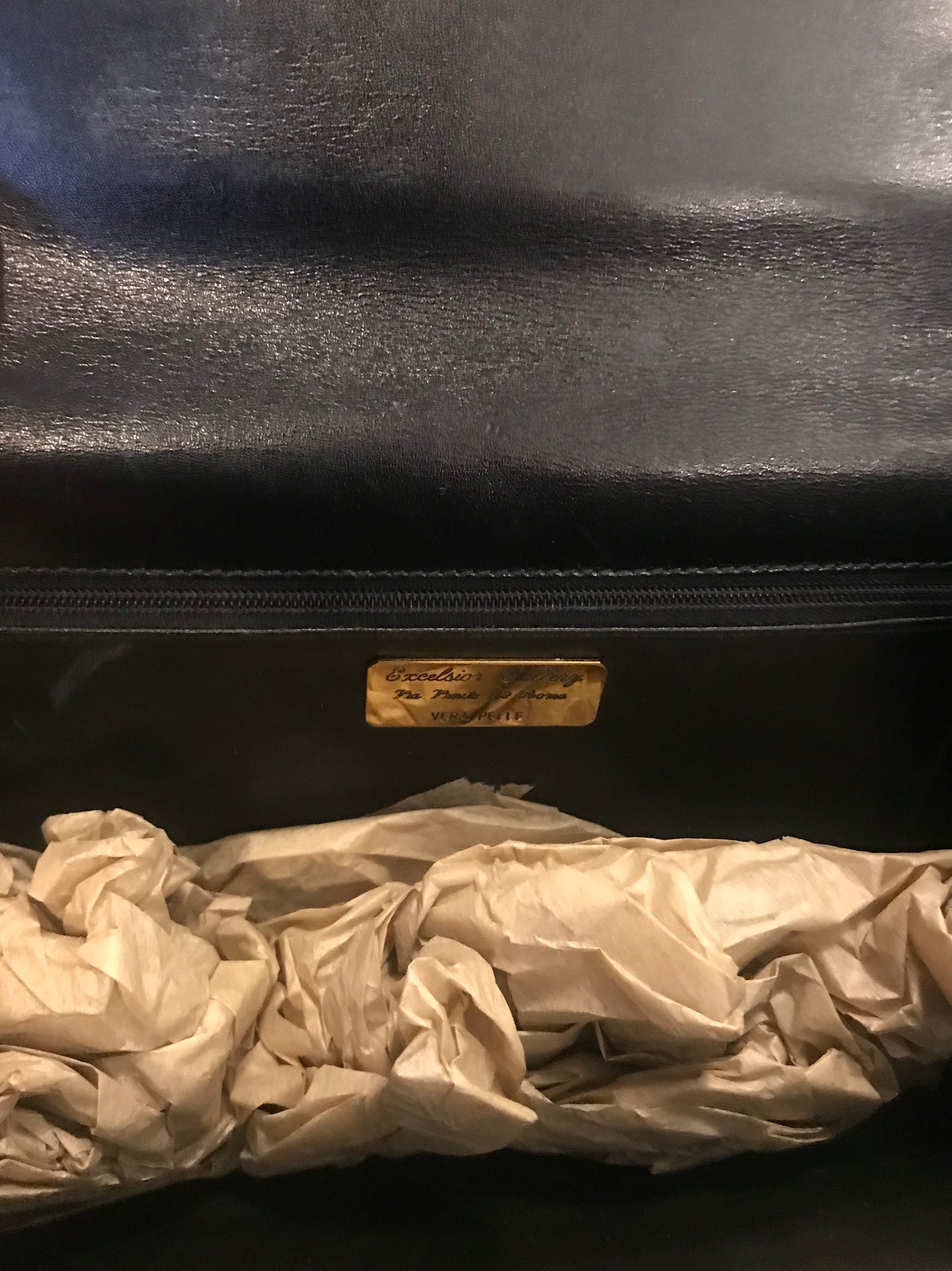 Vintage Patent Croc Clutch!