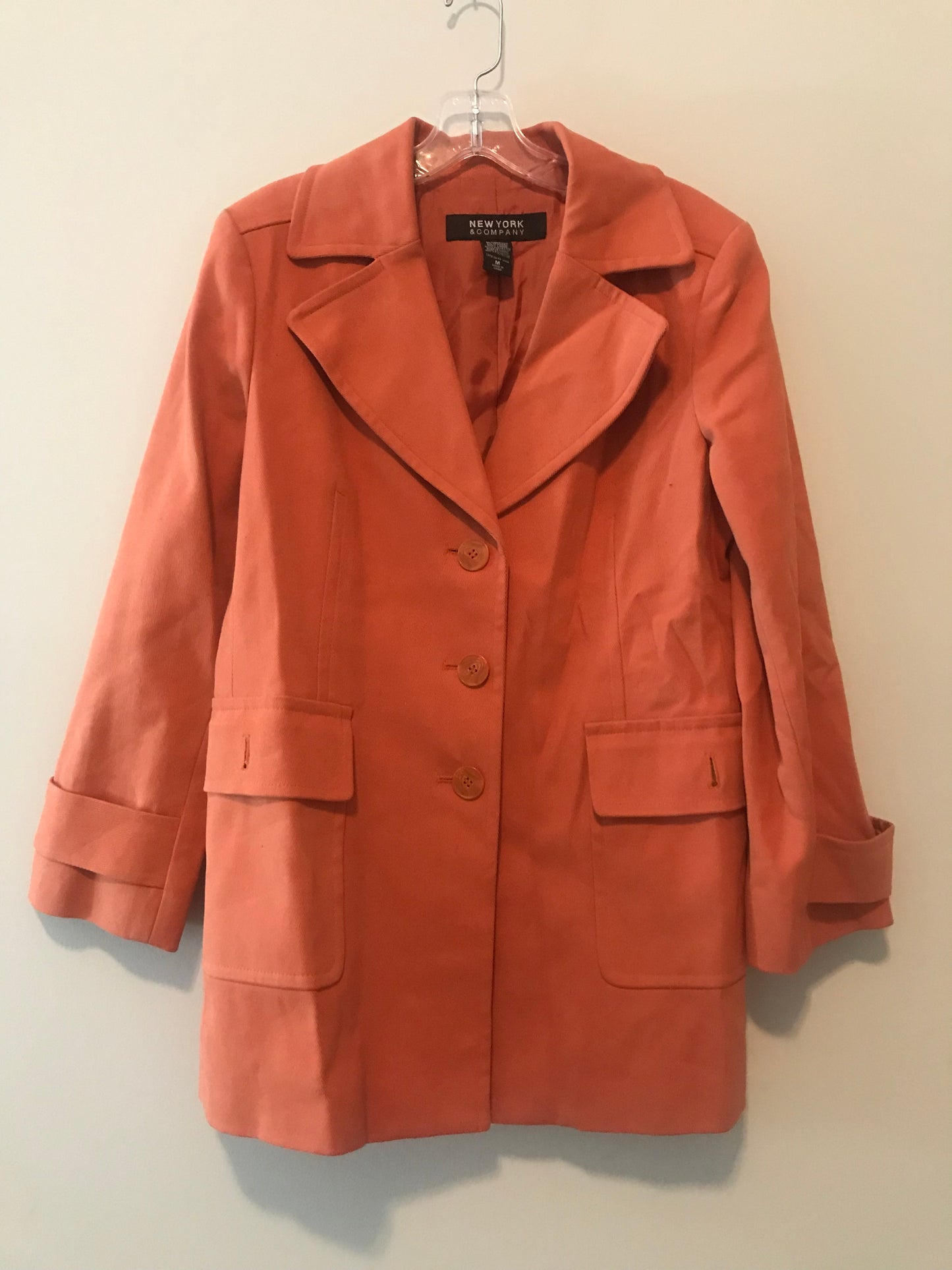 New York & Co. Oea Coat: Sz M