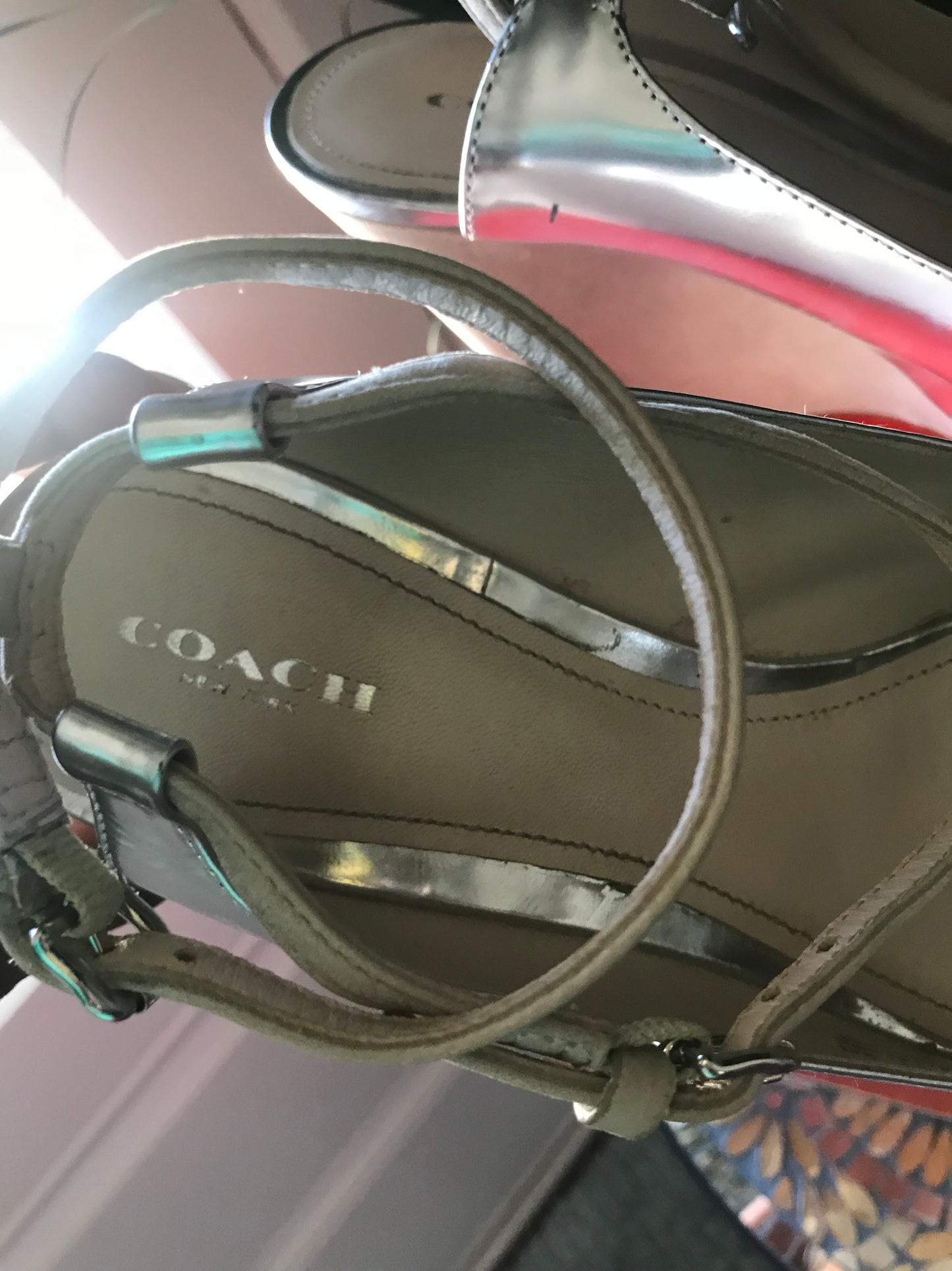 Coach Metallic Wedges! Size 8.5