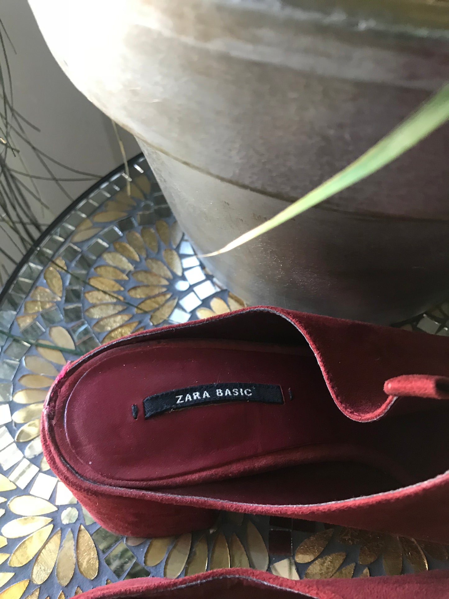 Zara Maroon Mules! Size 8