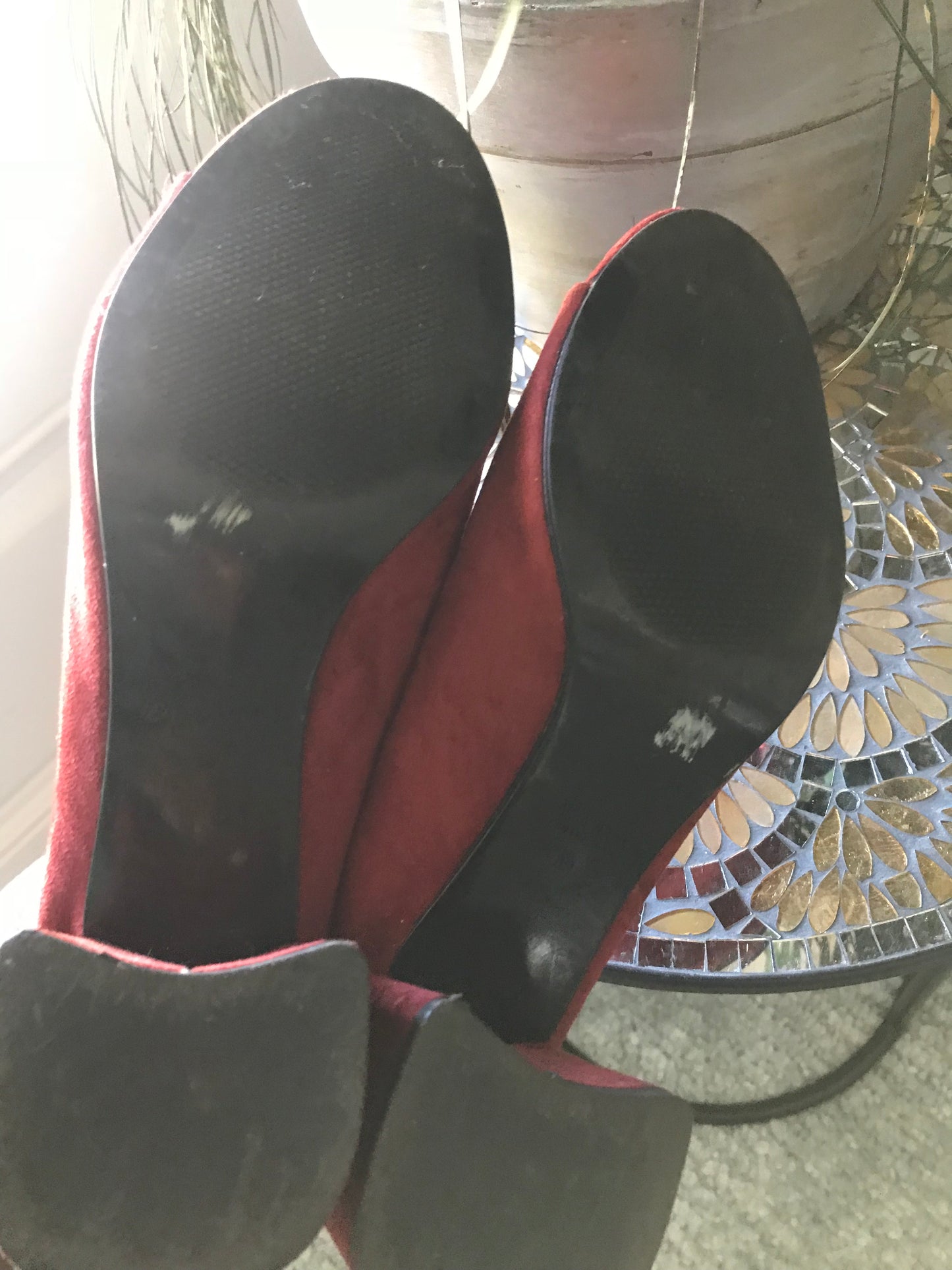 Zara Maroon Mules! Size 8