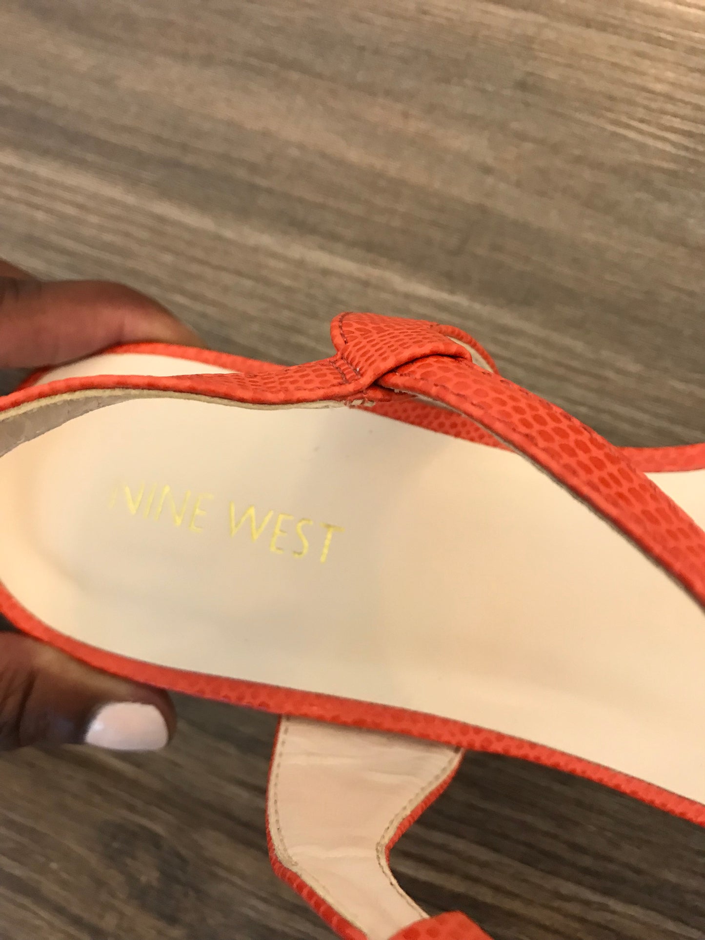 Nine West Leather Sandals! Size: 8.5