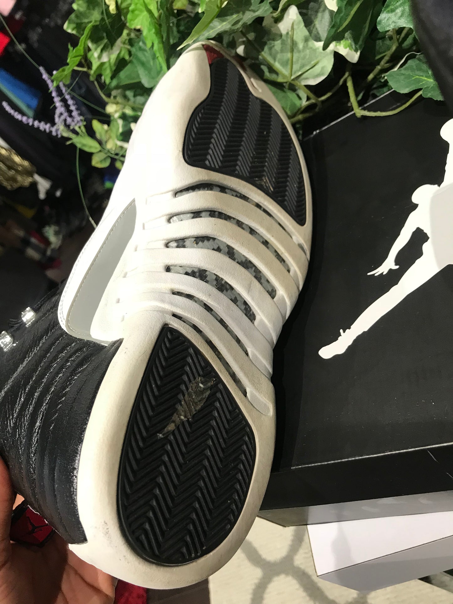 Black & White Jordan 12’s: Sz 13