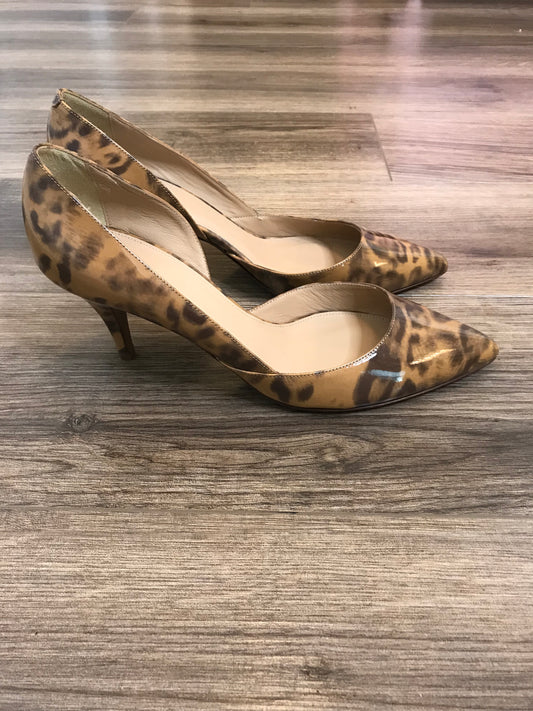 JCrew Leopard Patent Heels! Size 10