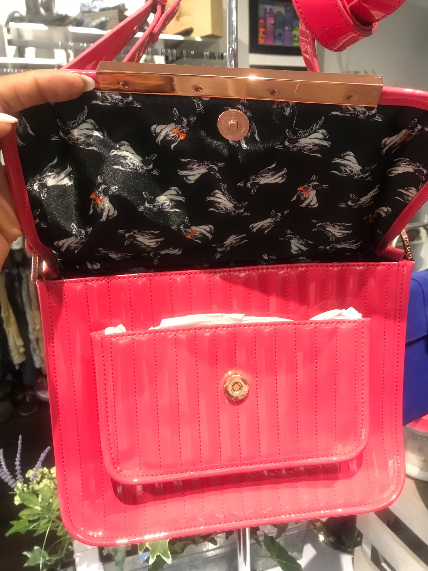 Ted Baker Pink Patent Crossbody!
