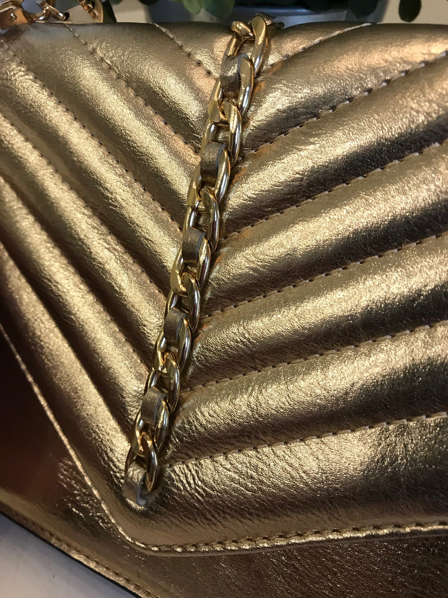 Gold Metallic Crossbody!