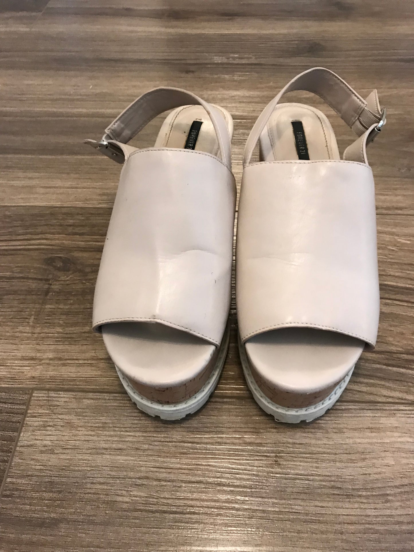 Forever 21 Cork Wedge Sandals! Size 8