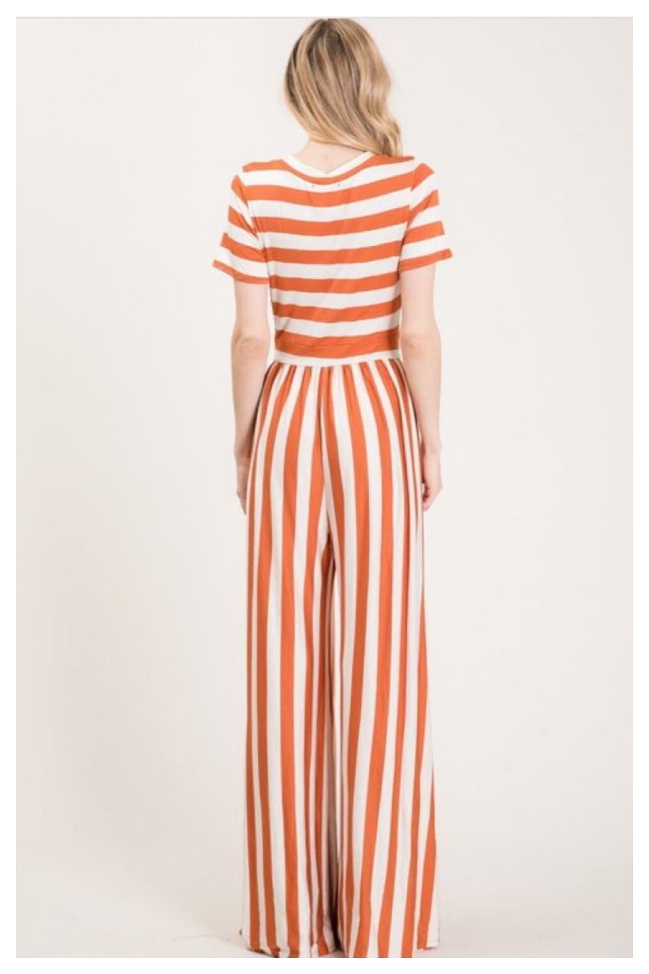PREORDER: Bright Color Stripe Jumpsuit! Sizes S-L