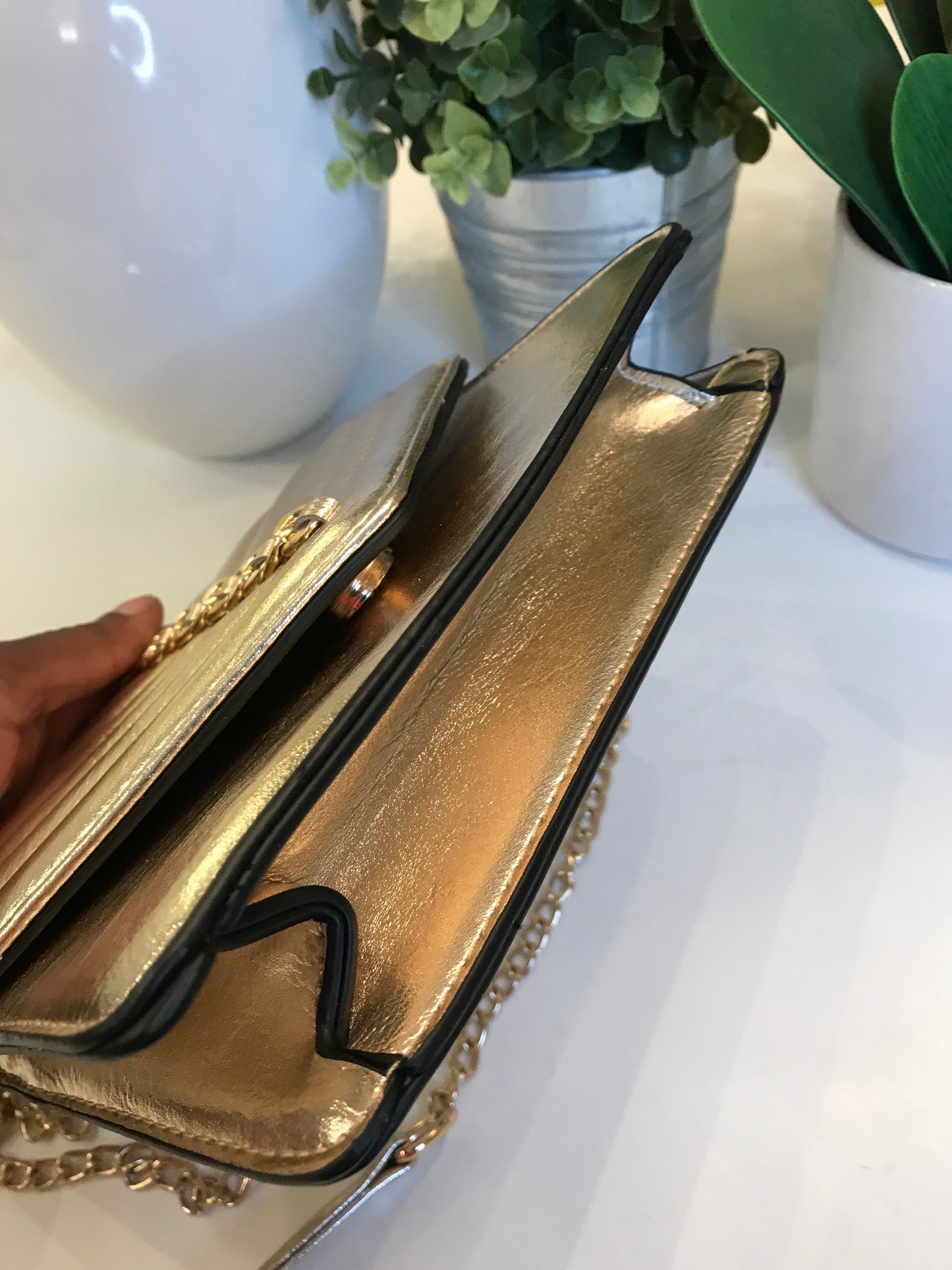 Gold Metallic Crossbody!