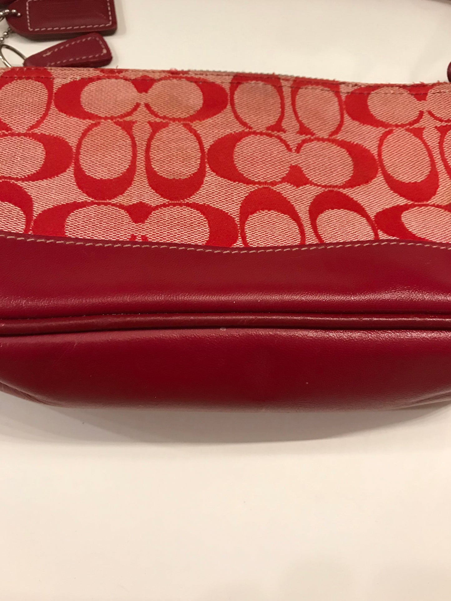 Coach Monogrammed Mini Tote!