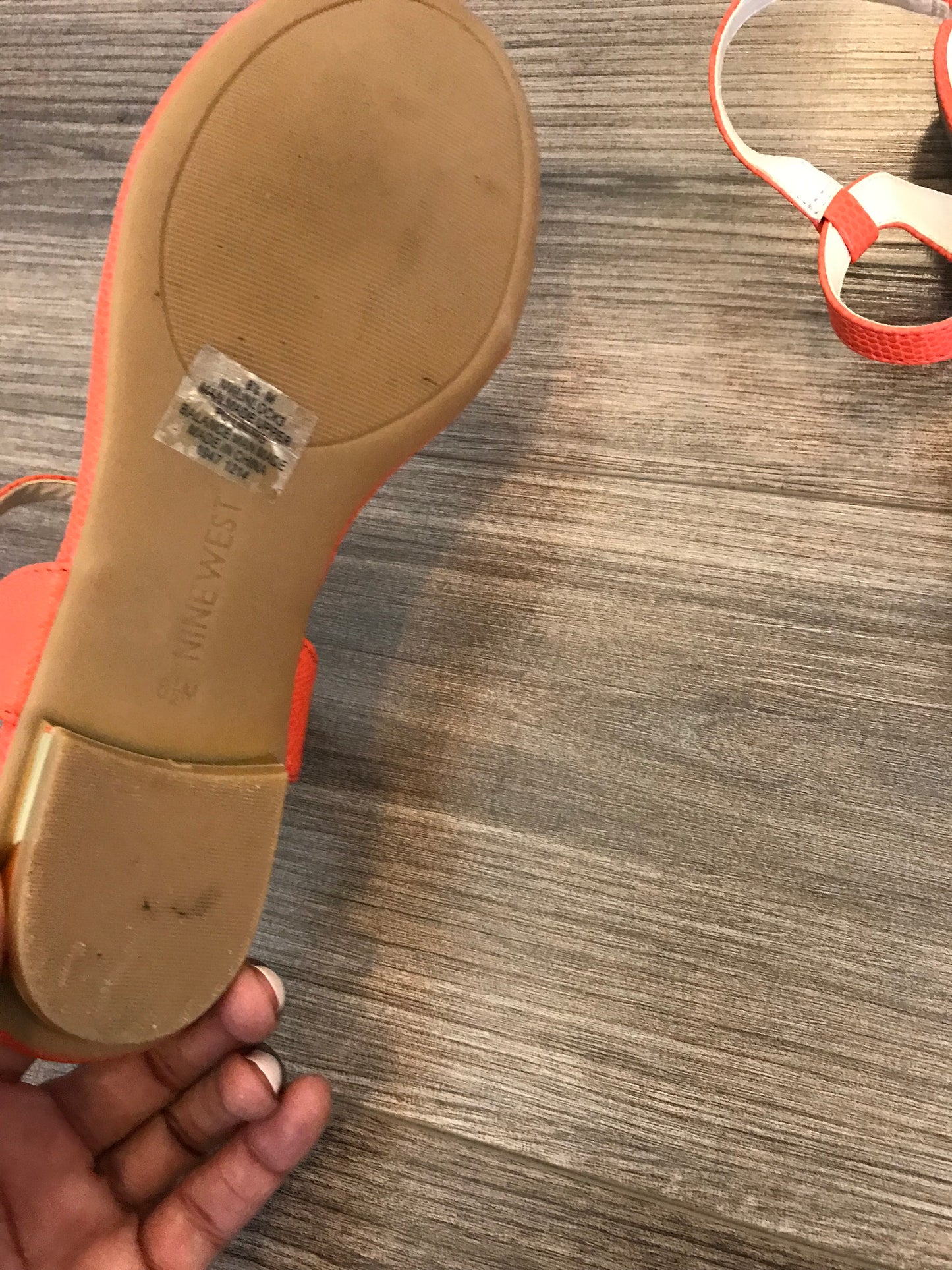 Nine West Leather Sandals! Size: 8.5