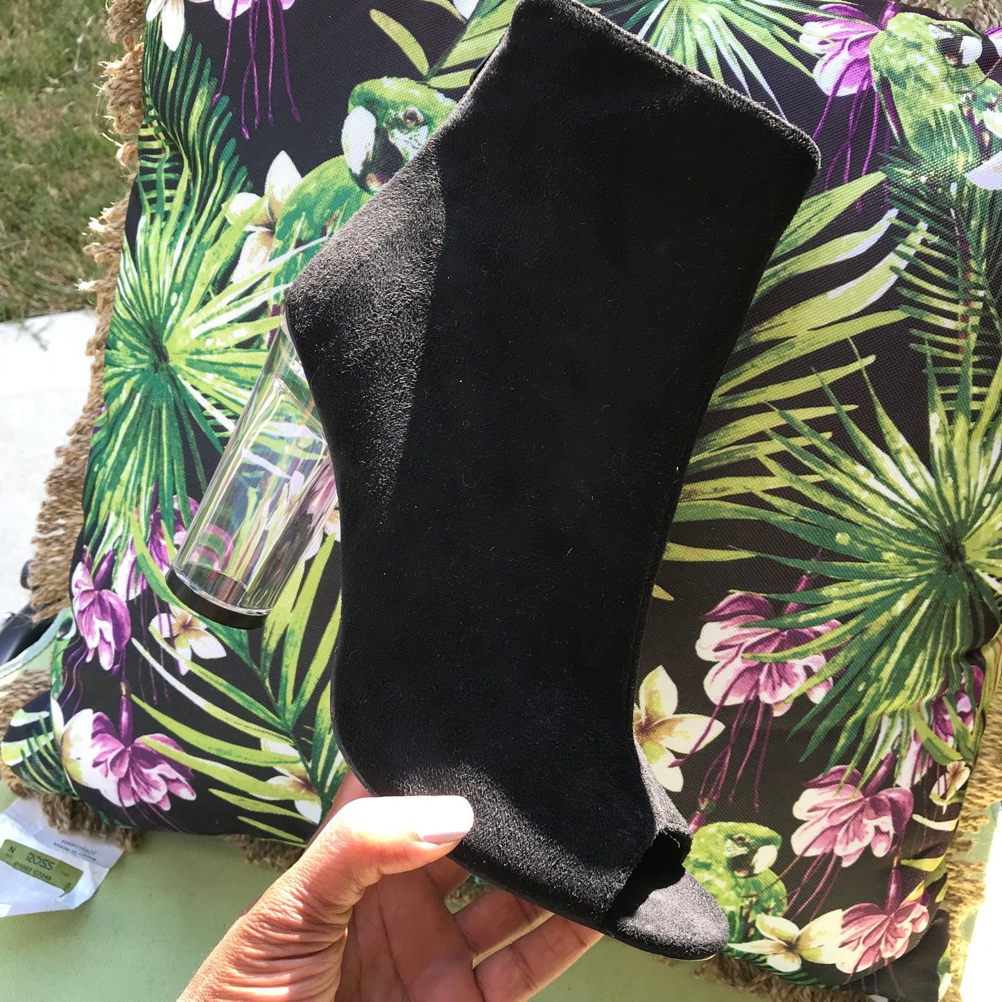 BooHoo Peep Toe Bootie: Size 8