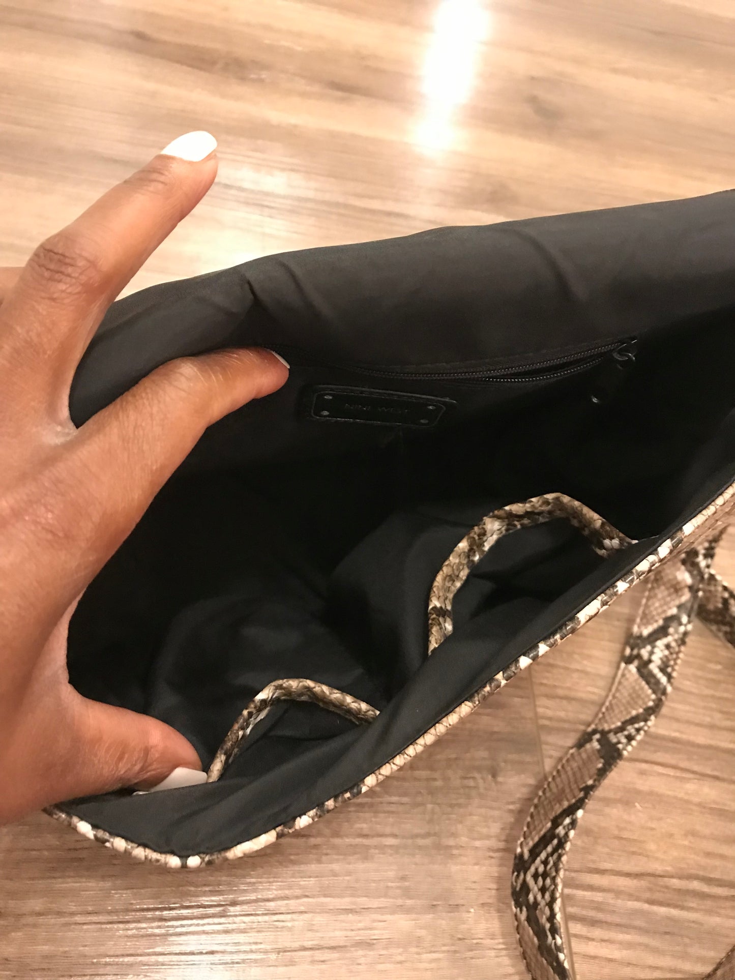 Nine West Snakeskin Crossbody!