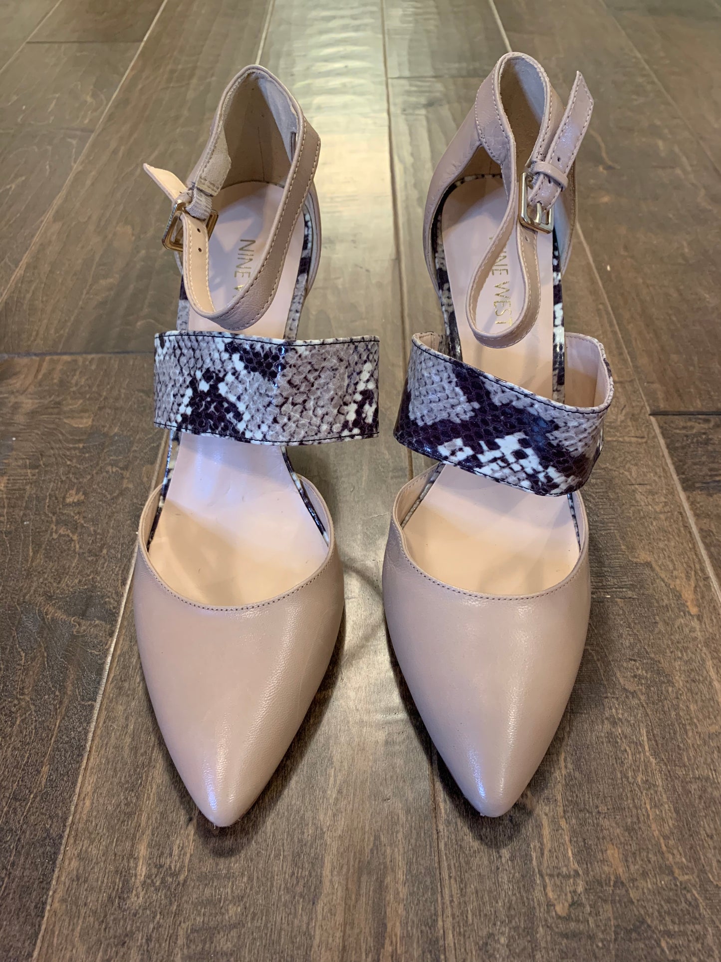 Nine West Nude Heels: Sz 9