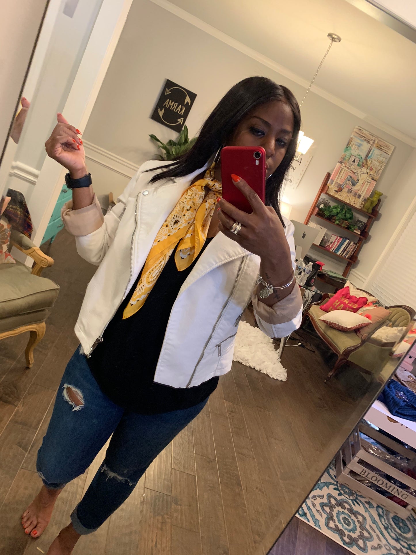 Satin Fashion Bandanna: CANARY YELLOW