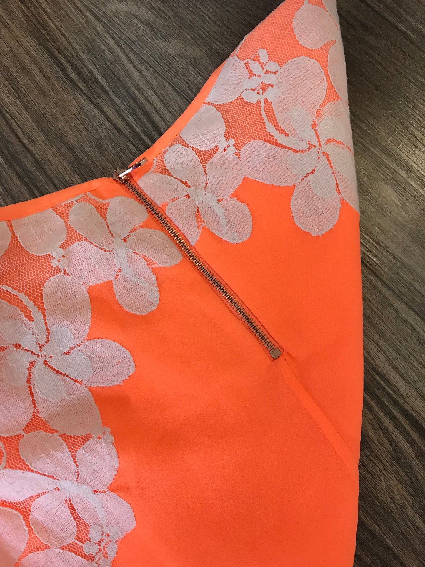 Neon & Lace Skater Dress! Size S