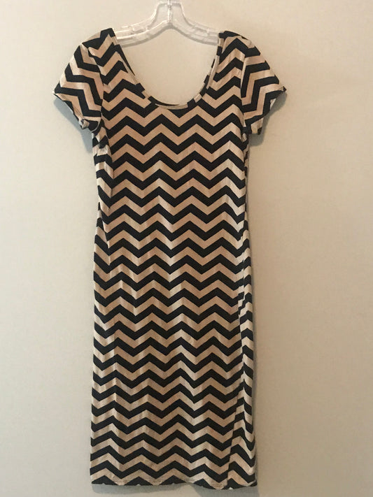 Chevron Bodycon Dress: Sz M/L