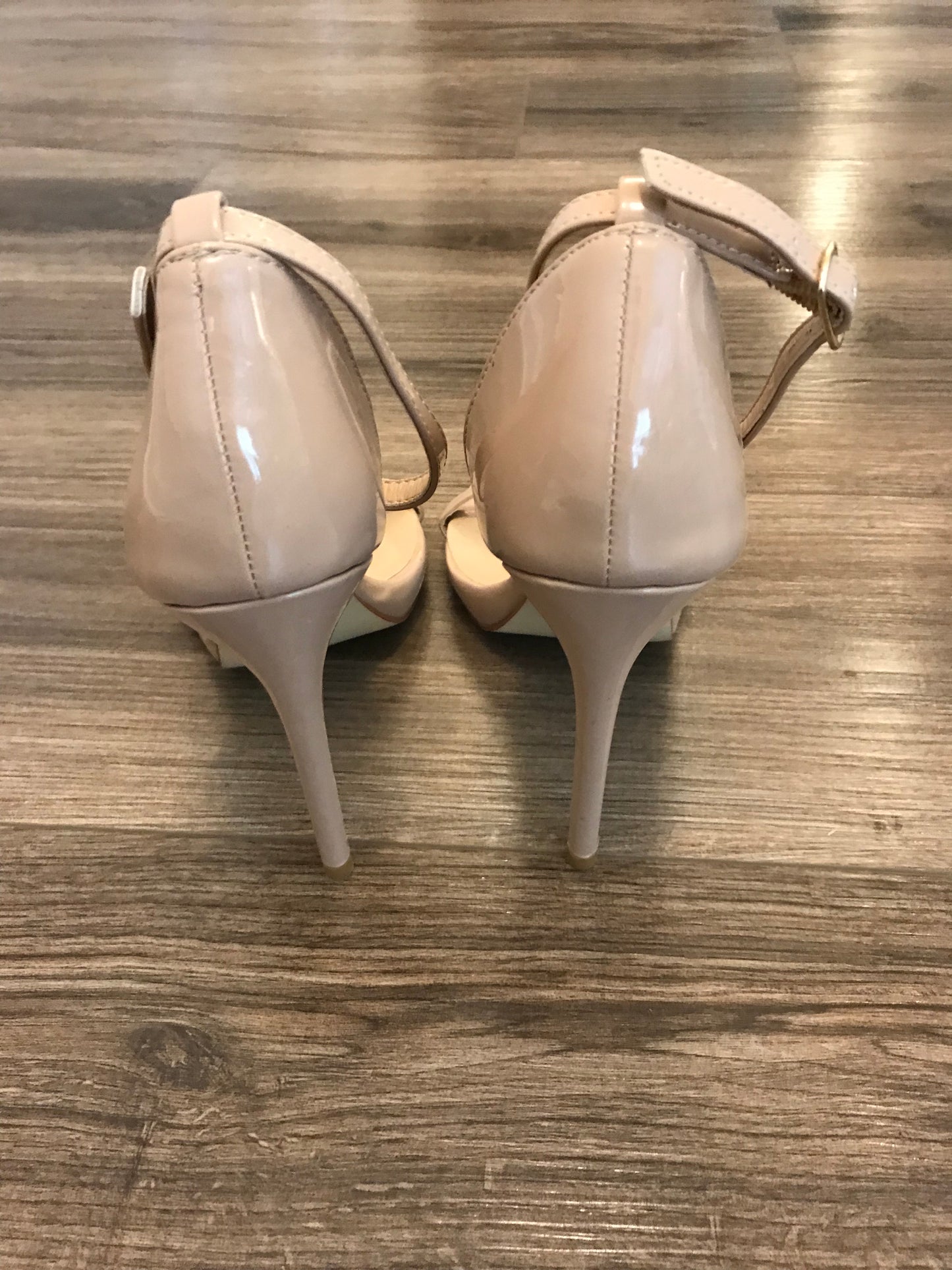 Just Fab Nude Heel Sandals! Size 7.5