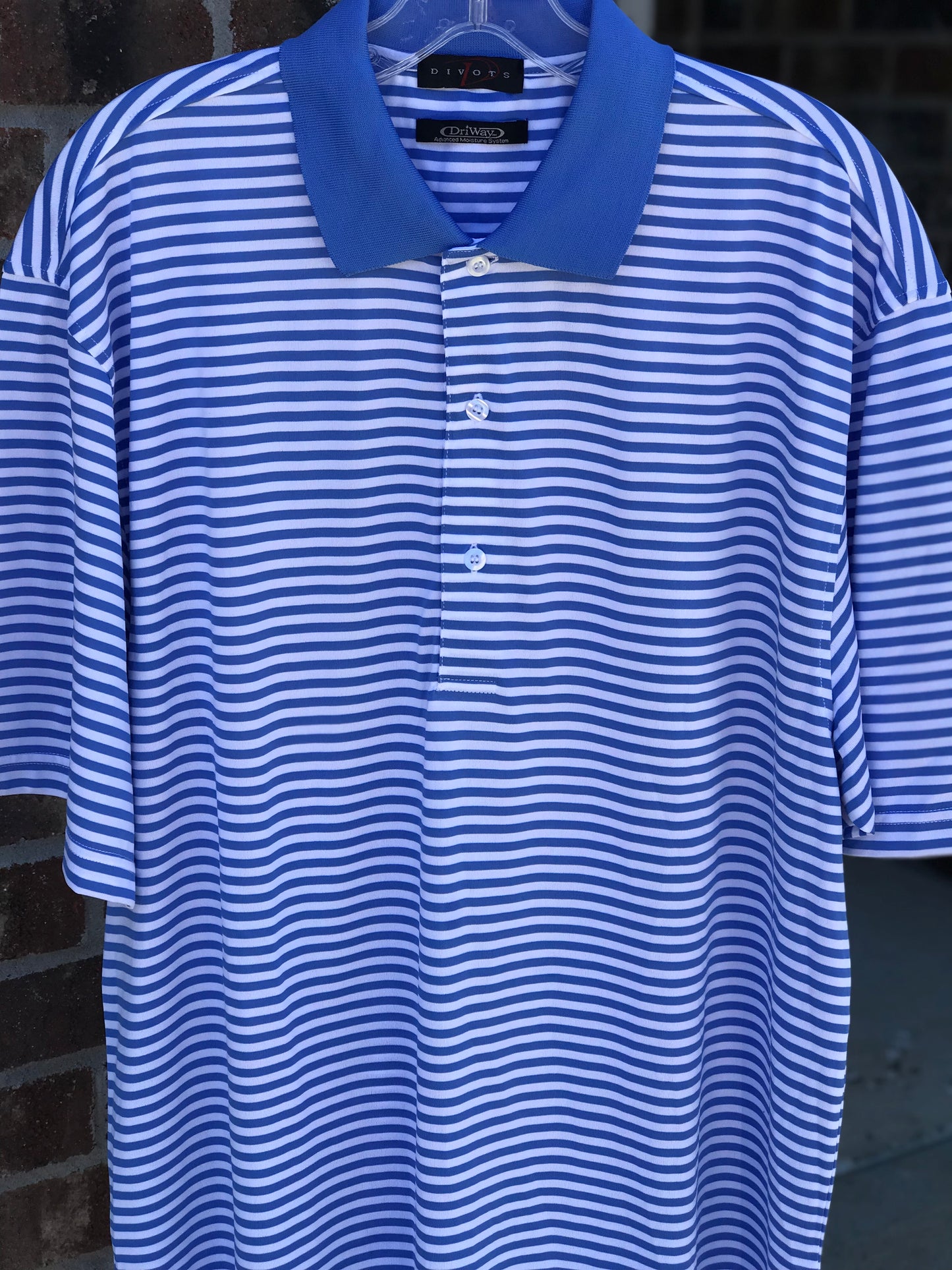 Divots Dry Fit Golf Shirt! Size L