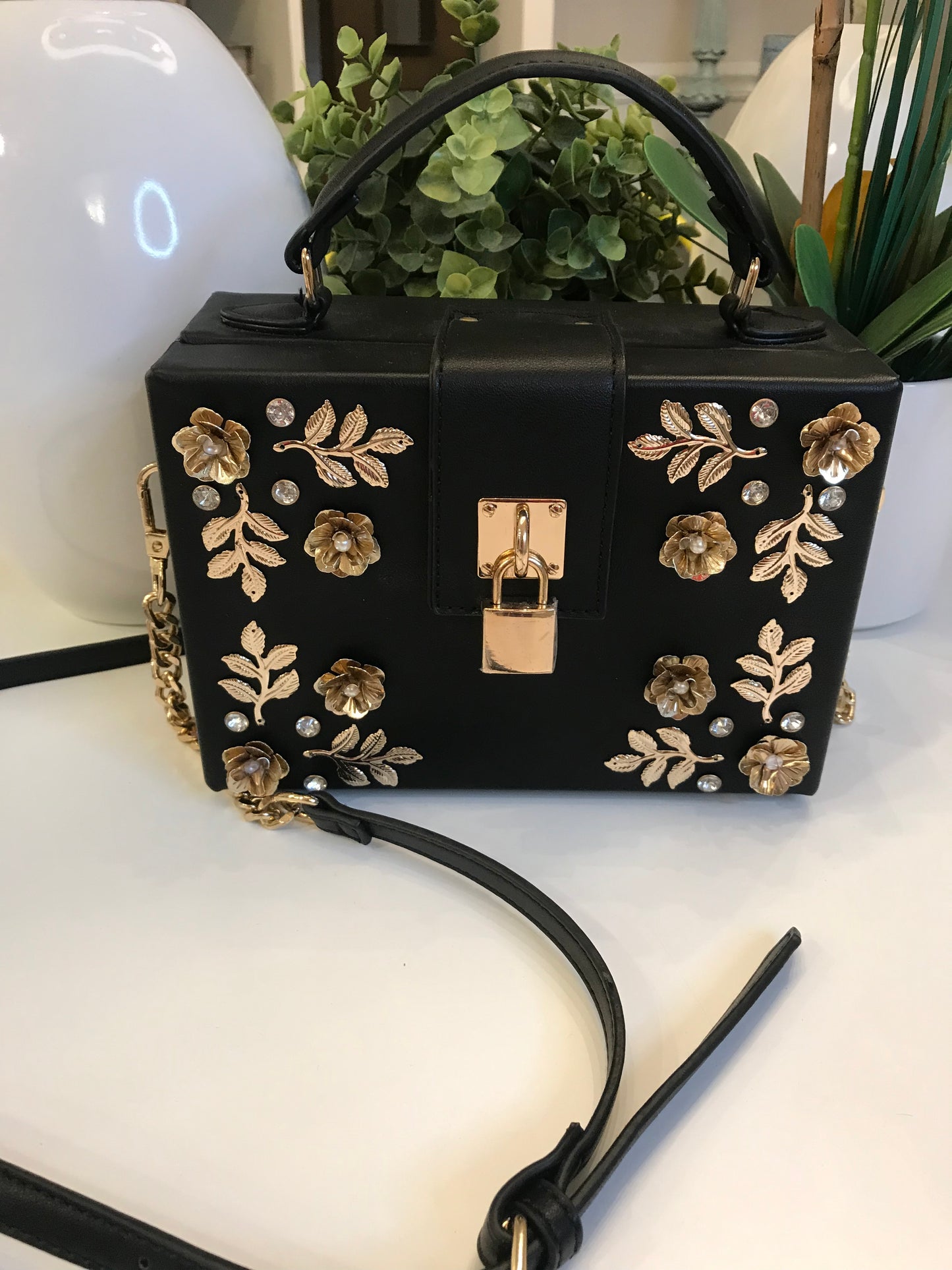 Aldo Adorned Box Crossbody!