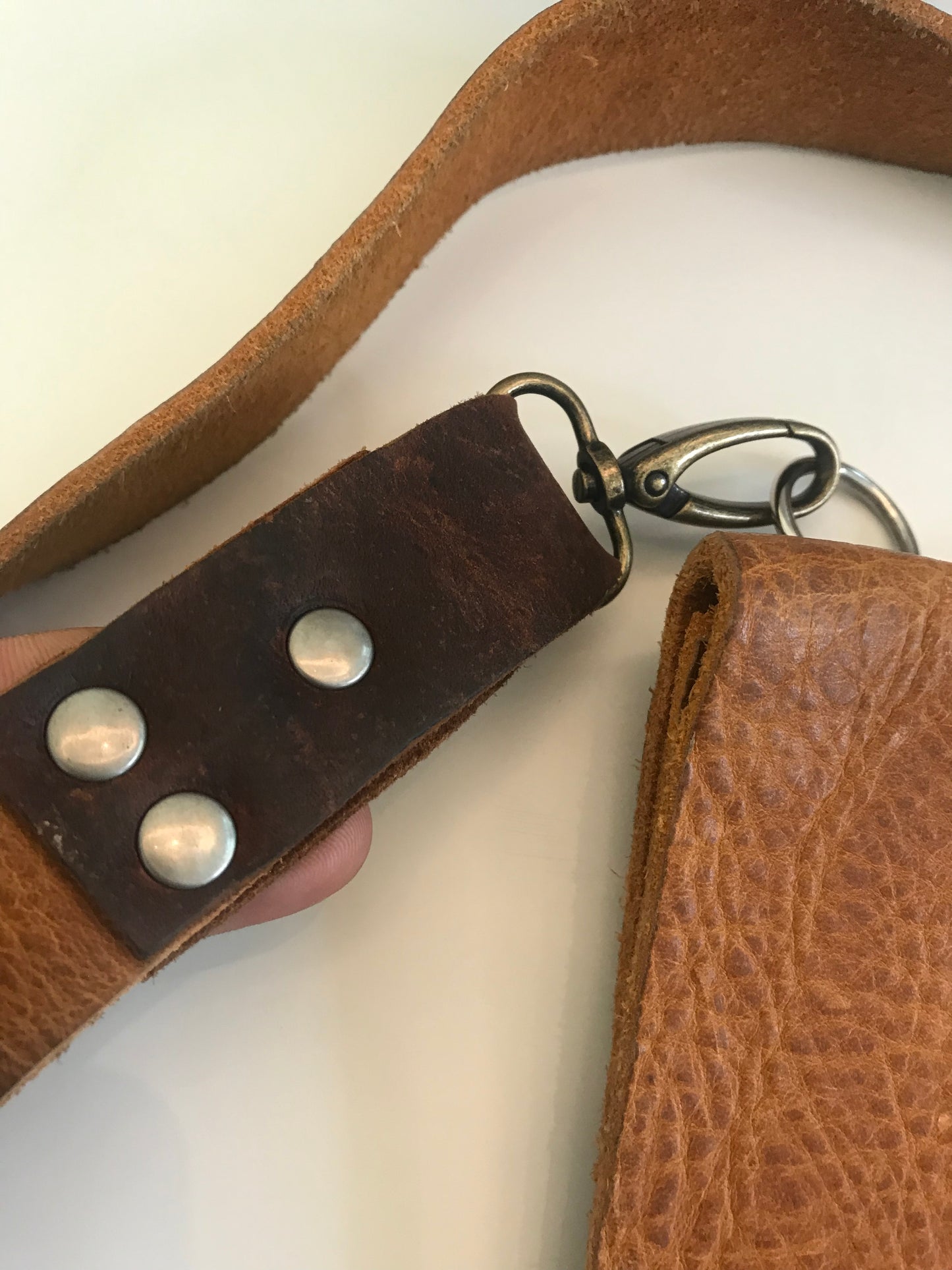 HANDMADE LEATHER CROSSBODY!!