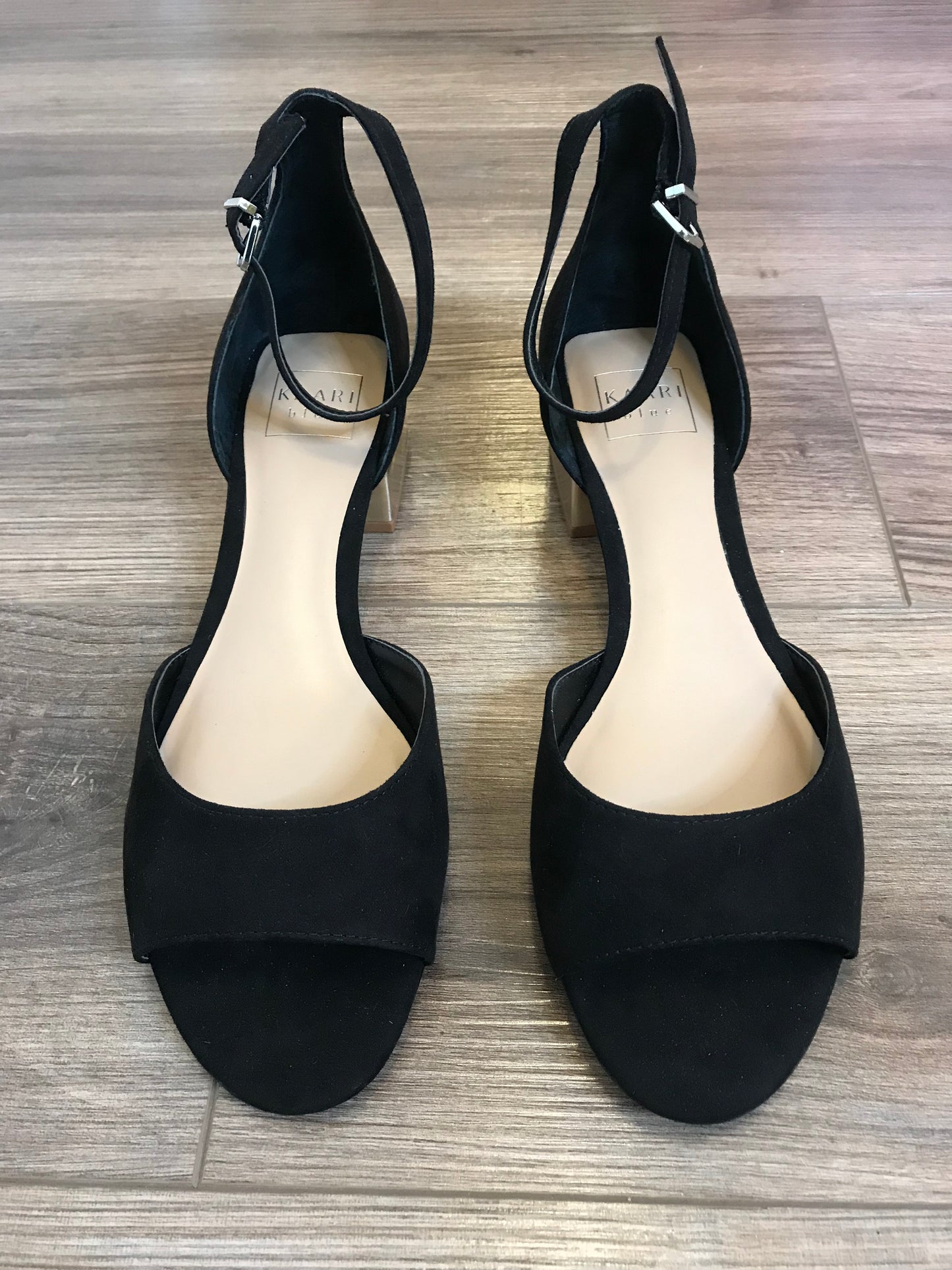 Kaari Blu Gold Heel Sandals! Size 10