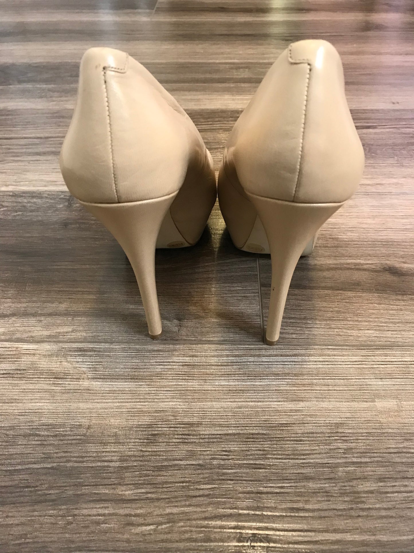 BCBG Nude Platform Heels! Size 8.5