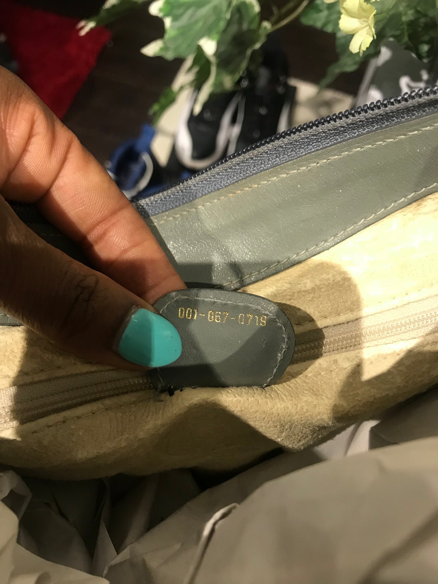 Gucci Vintage Monogrammed Grey Crossbody!