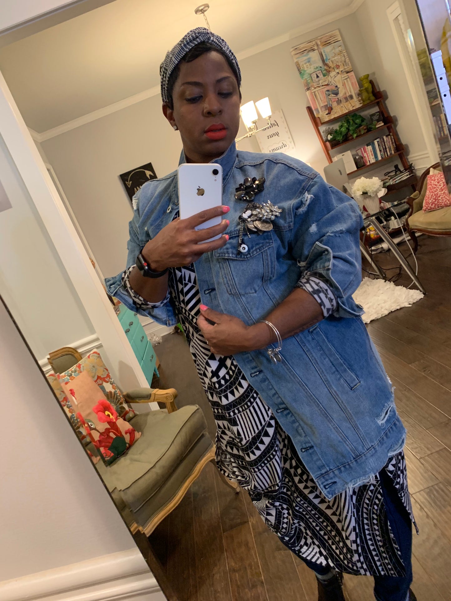 GRAPHIC! Printed Oversized Dress/Tunic: ONE SIZE
