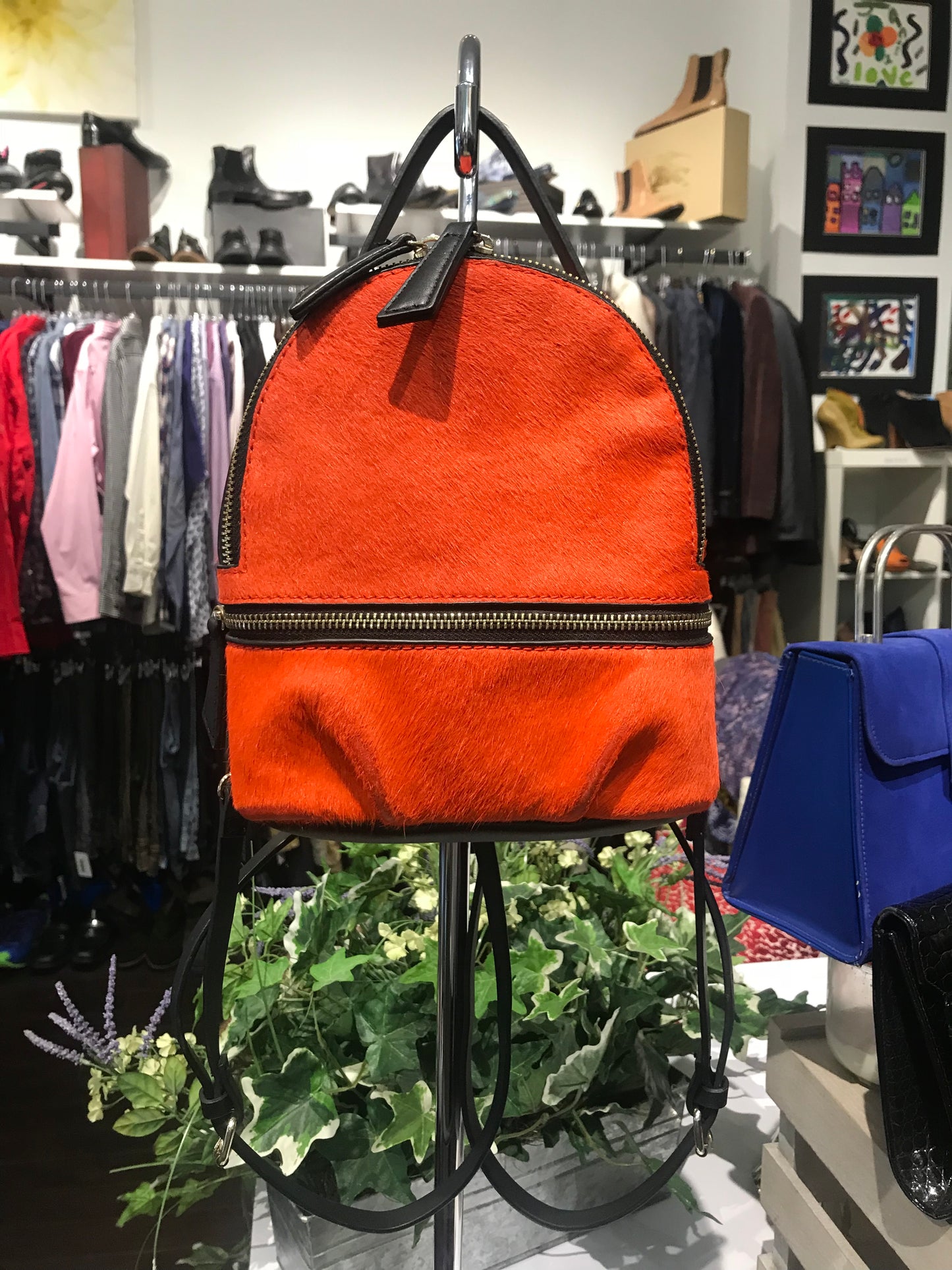 Zara Real Fur Mini Backpack