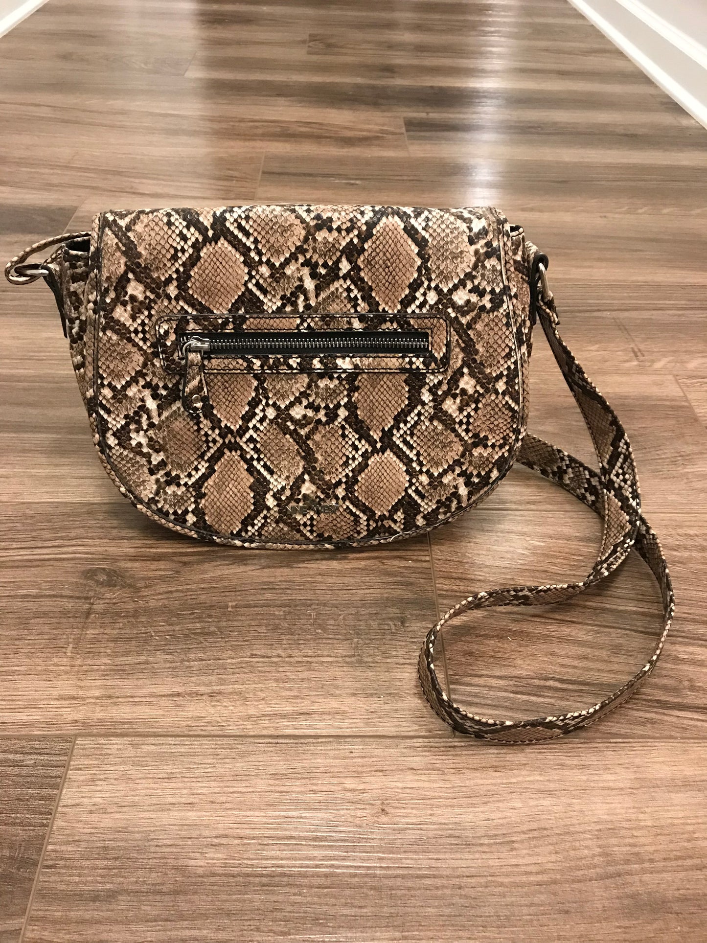 Nine West Snakeskin Crossbody!
