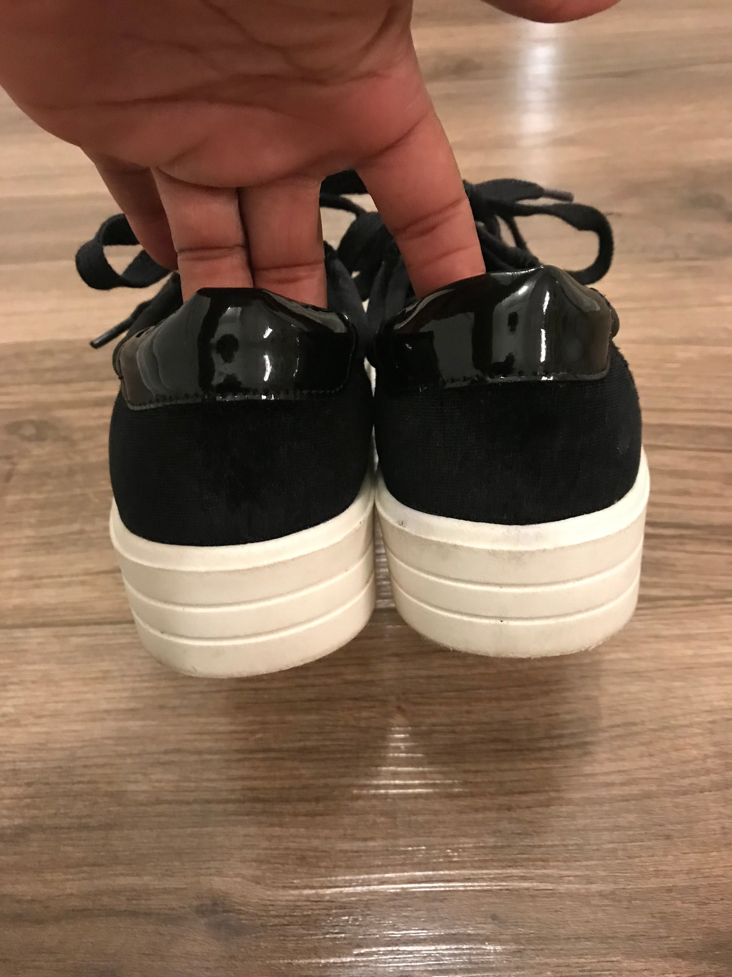 Velvet Sneakers: Size 8