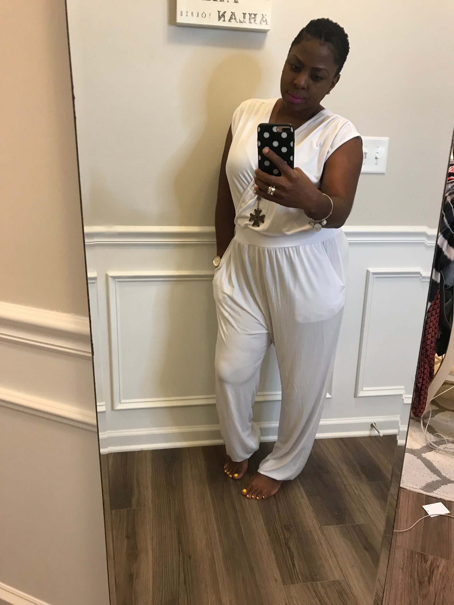 Crisp White Jumper! Size1X