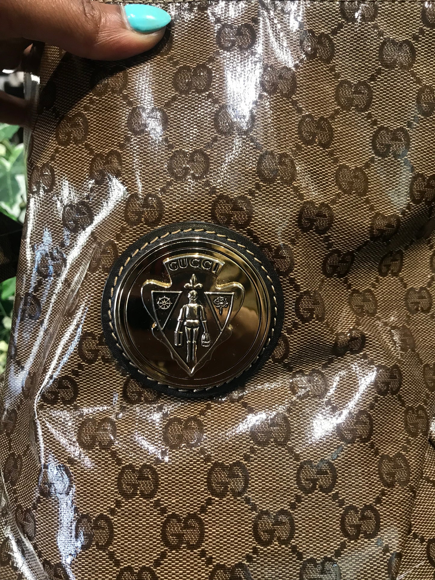 Gucci GUCCISSIMA Joy Crystal Handbag w/ Wallet!