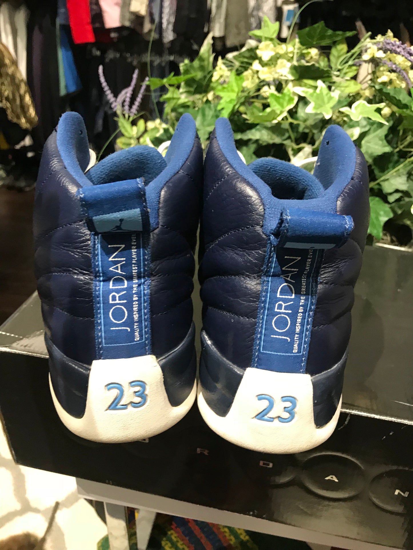 Blue & White Jordan 12’s: Sz 12