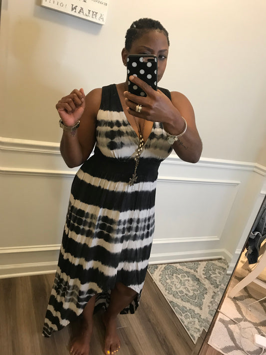 Tie Dye High Low Dress! Size S