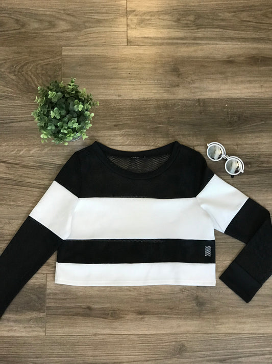 Net Crop Top! Size M
