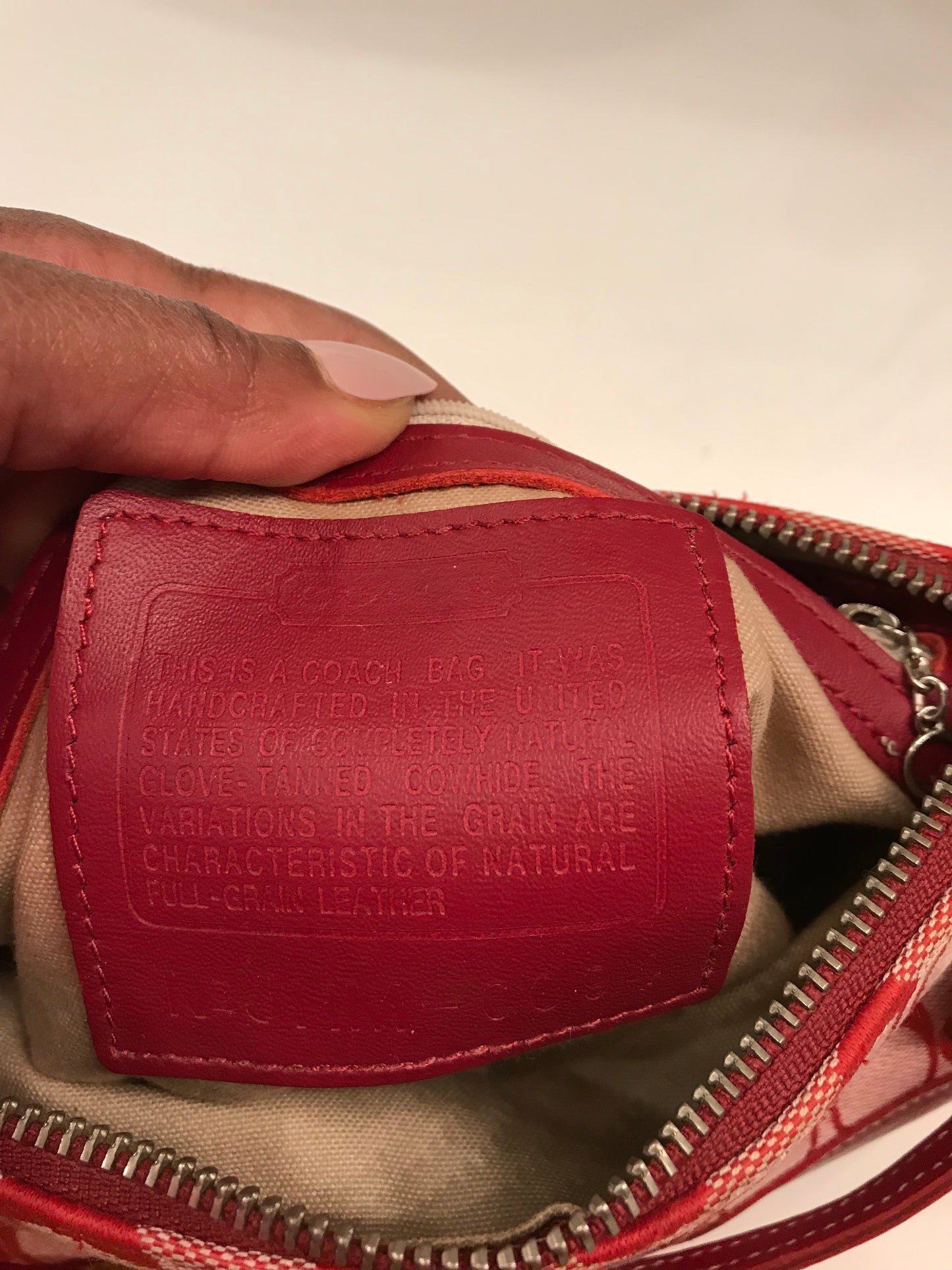 Coach Monogrammed Mini Tote!