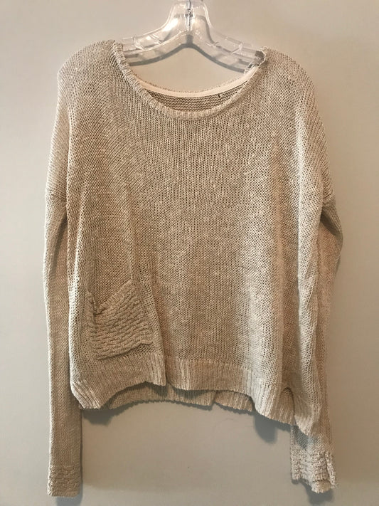 Cream Knit Pullover: Sz M