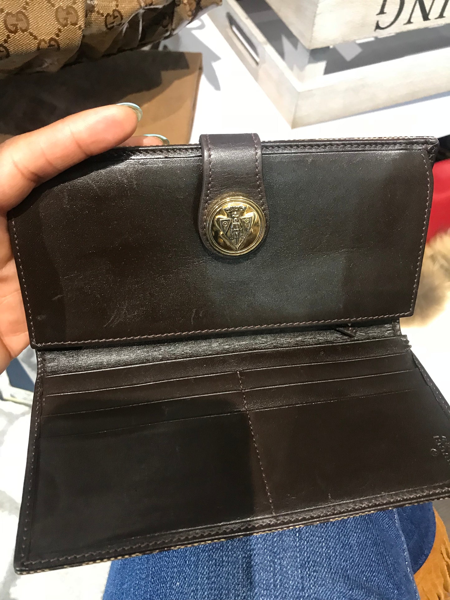 Gucci GUCCISSIMA Joy Crystal Handbag w/ Wallet!
