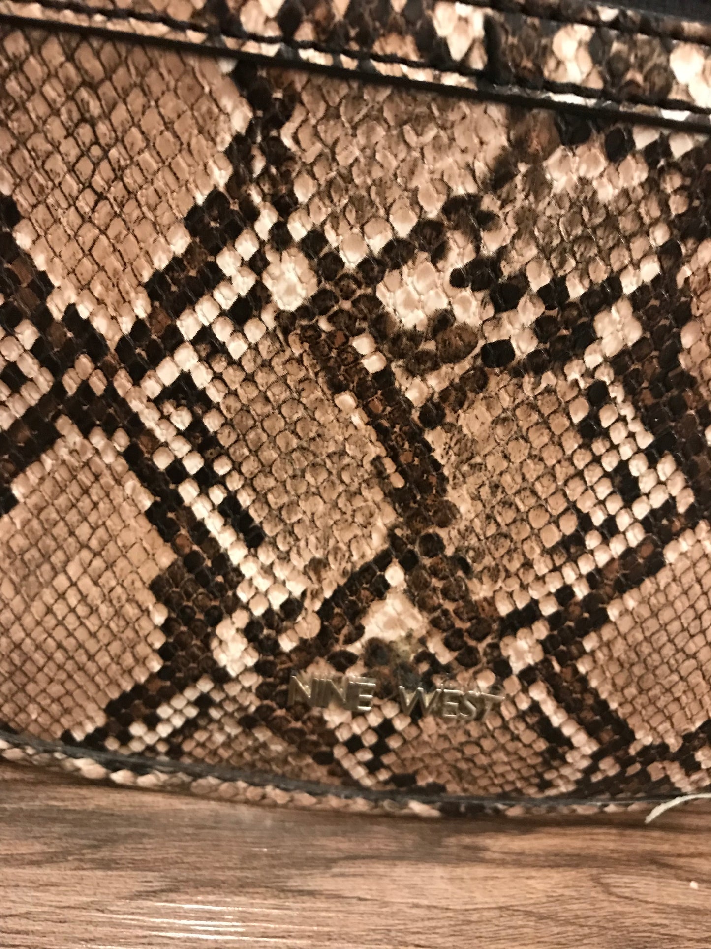 Nine West Snakeskin Crossbody!