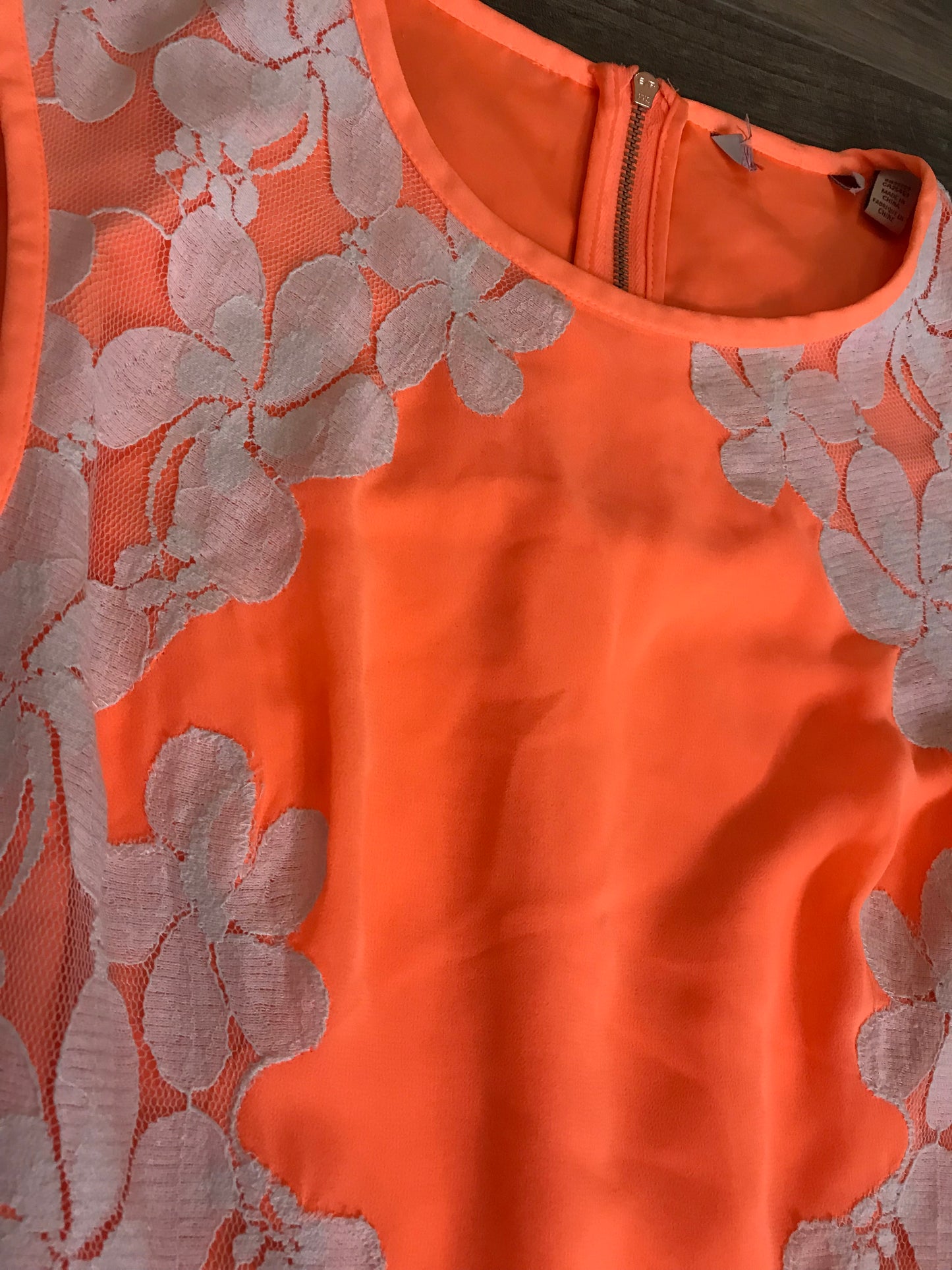 Neon & Lace Skater Dress! Size S